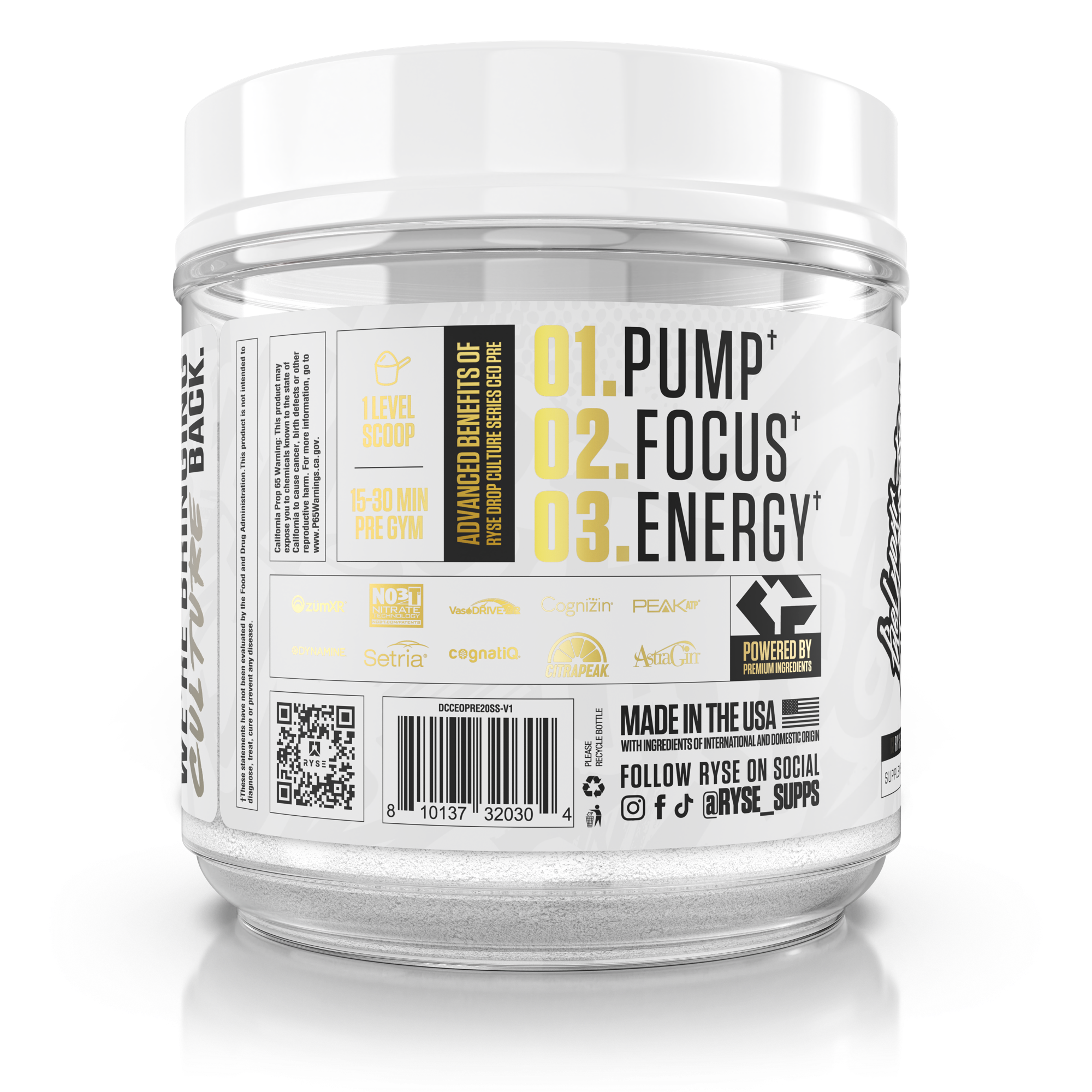 CEO Pre-Workout Supplements ZB94HV
